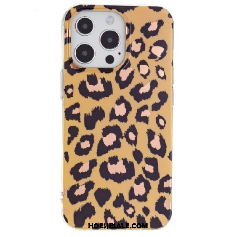 Hoesje voor iPhone 15 Pro Luipaardpatroon