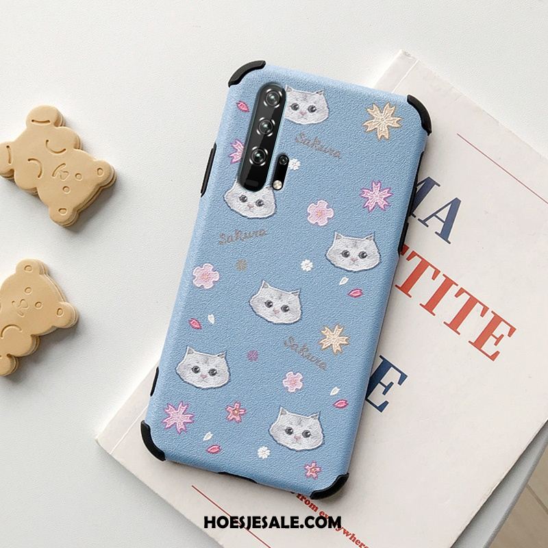 Honor 20 Pro Hoesje Scheppend Mobiele Telefoon Patroon Anti-fall Bloemen Korting