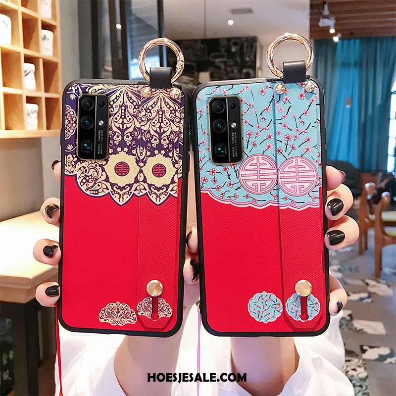 Honor 30 Hoesje Trendy Merk Hoes Rood Mobiele Telefoon Anti-fall Kopen