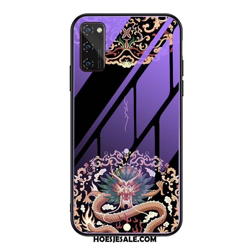 Honor View30 Pro Hoesje Luxe All Inclusive Net Red Ondersteuning Gehard Glas