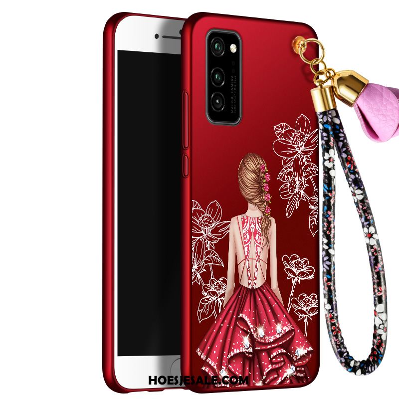 Honor View30 Pro Hoesje Siliconen Anti-fall Hoes All Inclusive Scheppend Online