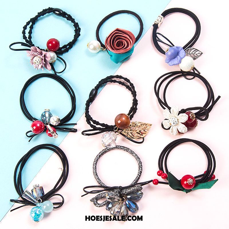 Hoofdtooi Bloemen Dames Haarring Bind Haar Elastiek Mini Haaraccessoires Goedkoop