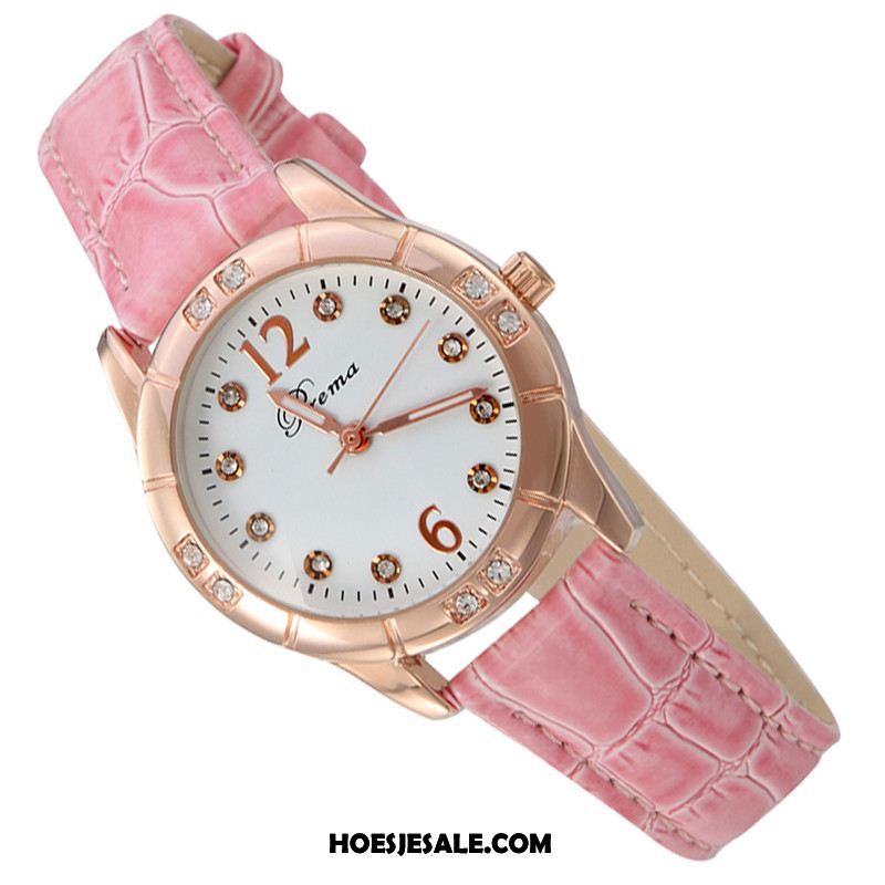 Horloges Dames Merken Vrouwen Student Roze Mode Online