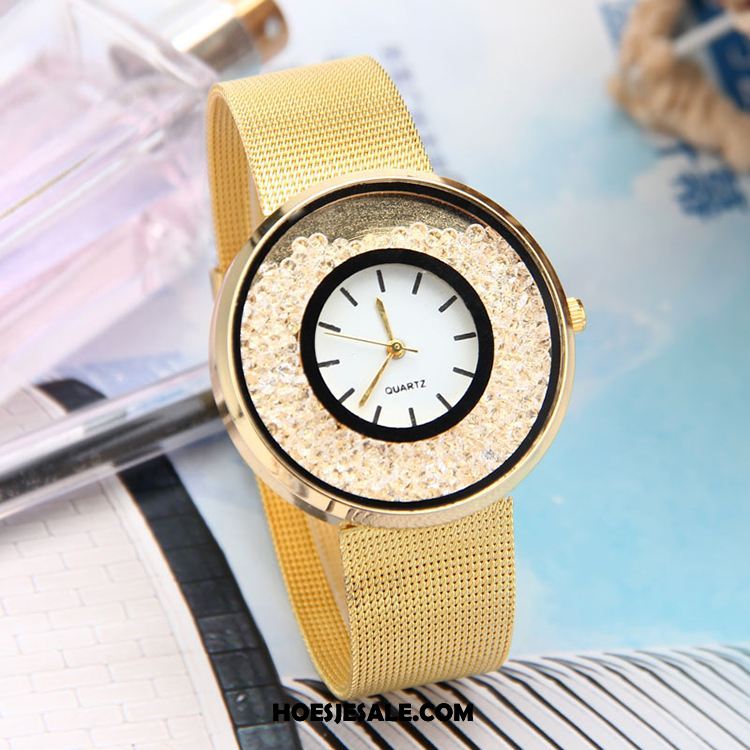 Horloges Dames Quartz Horloge Nieuw Strass Armbanden Alle Wedstrijden Korting