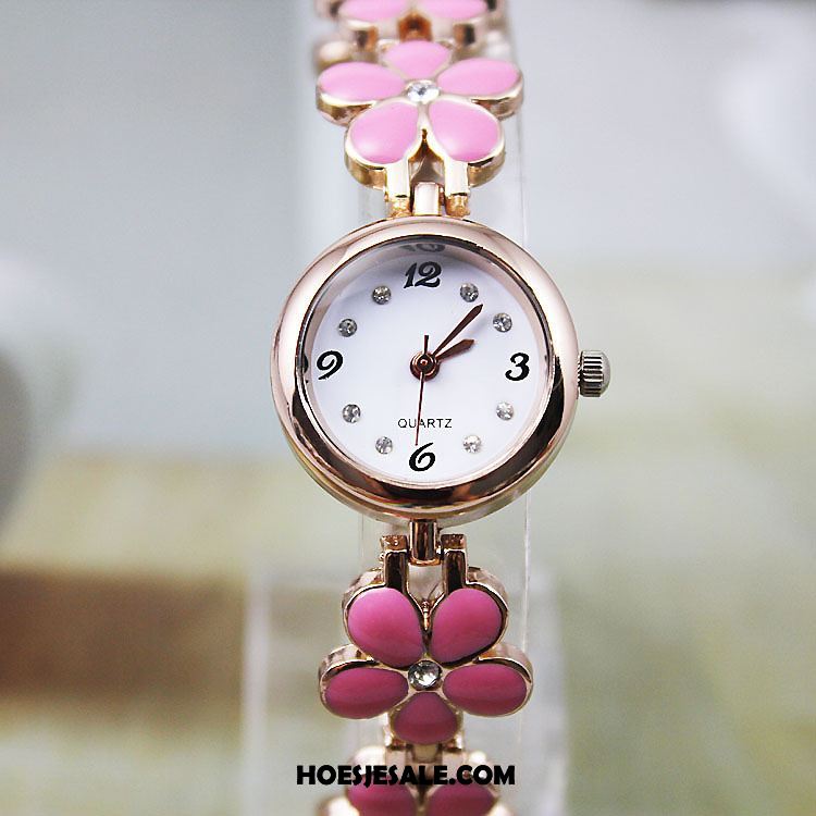 Horloges Dames Roze Lovers Horloge Student Quartz Horloge Goedkoop