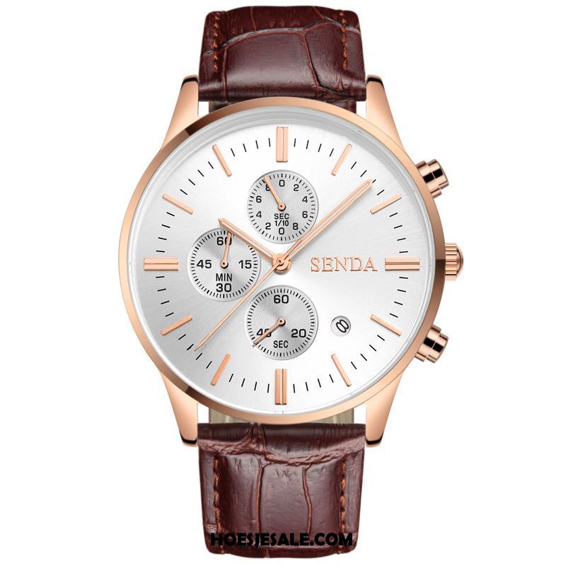 Horloges Heren Quartz Horloge Groot Waterdicht Mannen Trend Online