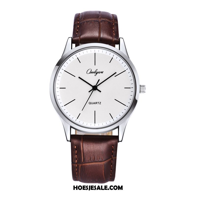 Horloges Heren Vintage Eenvoudig Horloge Mannen Student Korting