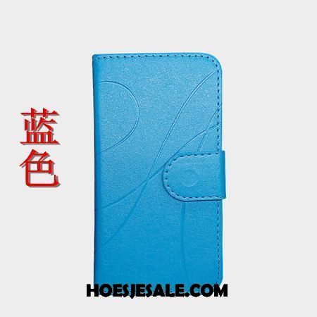 Htc U11+ Hoesje Blauw Hoes Bescherming Leren Etui Mobiele Telefoon Online