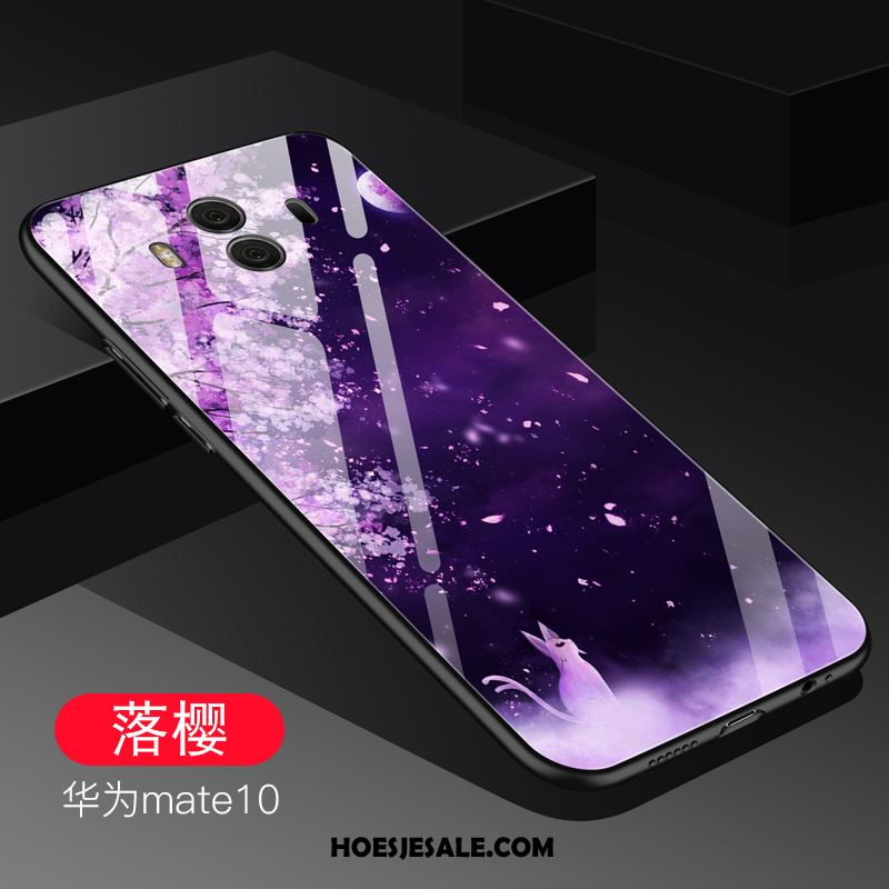 Huawei Mate 10 Hoesje Hoes Trend Mobiele Telefoon Glas Purper Sale