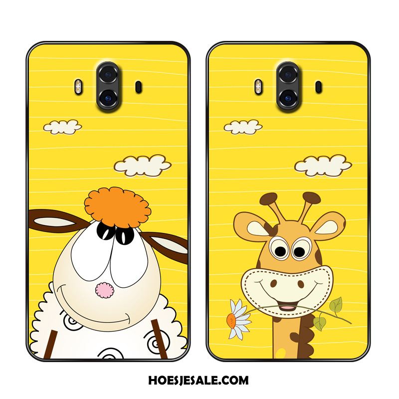 Huawei Mate 10 Hoesje Mobiele Telefoon Zacht Hanger Geel Anti-fall Sale