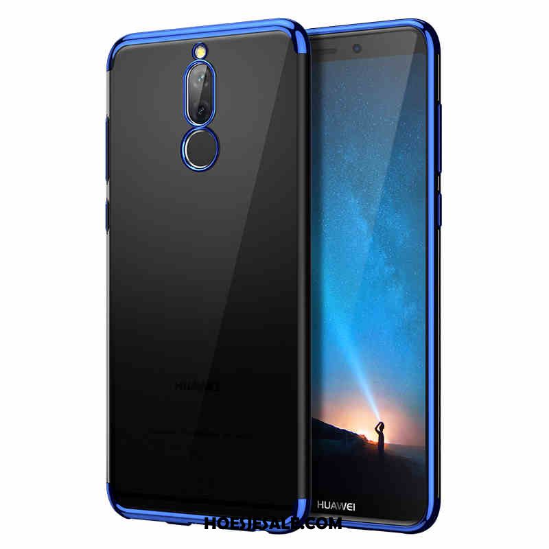 Huawei Mate 10 Lite Hoesje Anti-fall All Inclusive Blauw Zacht Doorzichtig Goedkoop