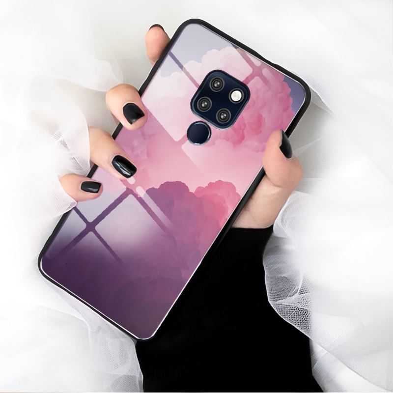 Huawei Mate 20 Hoesje Maand Sterrenhemel Bescherming Roze Dromen Online