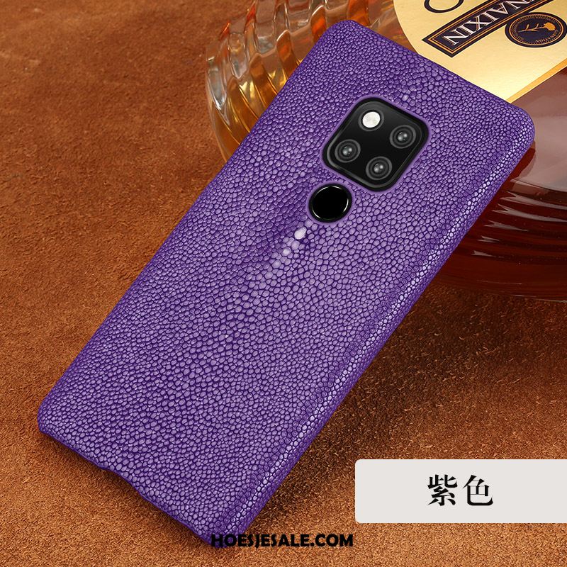 Huawei Mate 20 Hoesje Pas Persoonlijk Purper Trendy Merk Scheppend