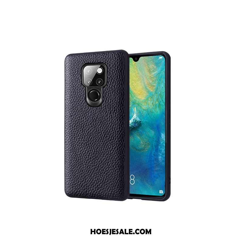 Huawei Mate 20 Hoesje Trendy Merk Persoonlijk Pas Zwart Leren Etui Online