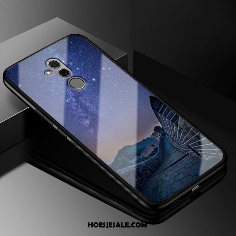 Huawei Mate 20 Lite Hoesje Bescherming Mobiele Telefoon Blauw Scheppend Anti-fall Winkel