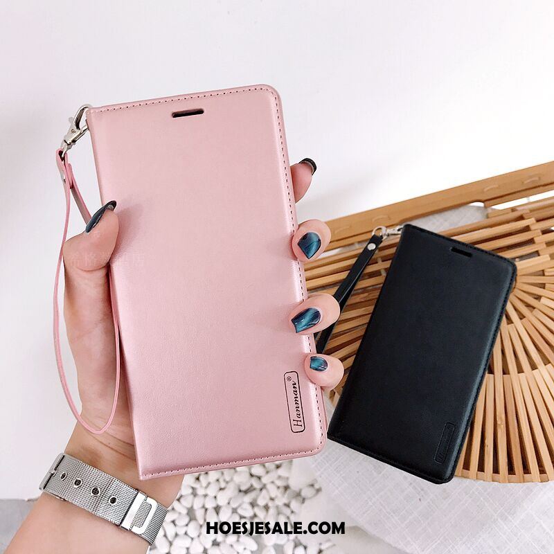 Huawei Mate 20 Lite Hoesje Leren Etui All Inclusive Anti-fall Roze Clamshell Goedkoop