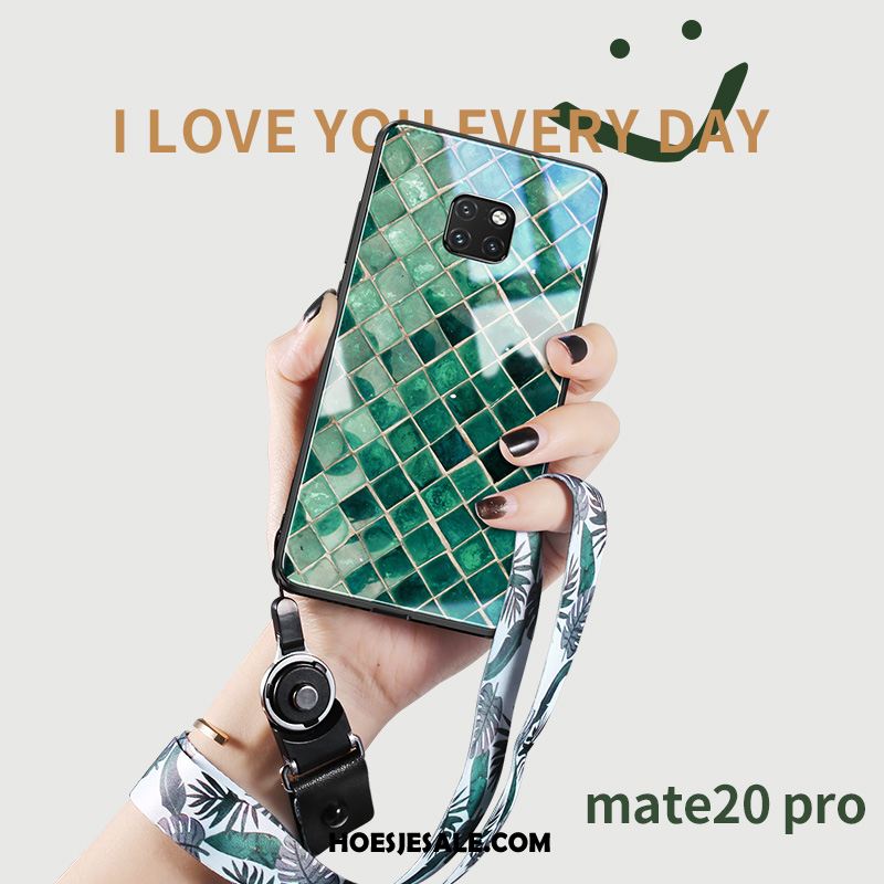 Huawei Mate 20 Pro Hoesje Wind Glas Trend Anti-fall Mobiele Telefoon Winkel