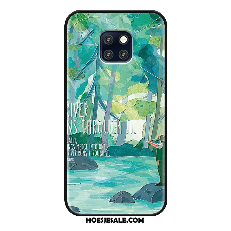 Huawei Mate 20 Rs Hoesje Blauw Hoes Bescherming Mobiele Telefoon Eenvoudige Online