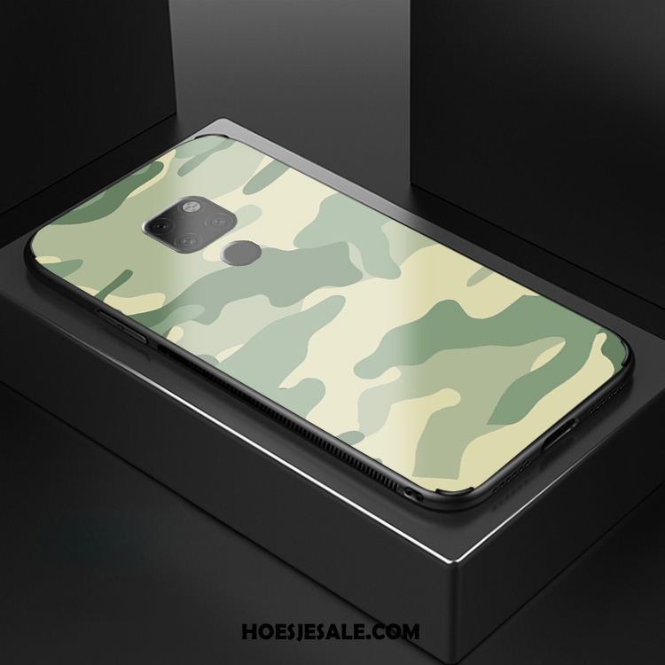 Huawei Mate 20 X Hoesje Trend Camouflage Groen Spiegel Koel Goedkoop