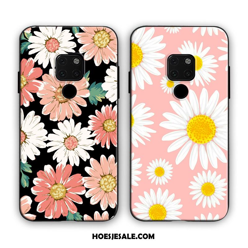 Huawei Mate 20 X Hoesje Trend Roze Kunst Bloemen Mobiele Telefoon Kopen