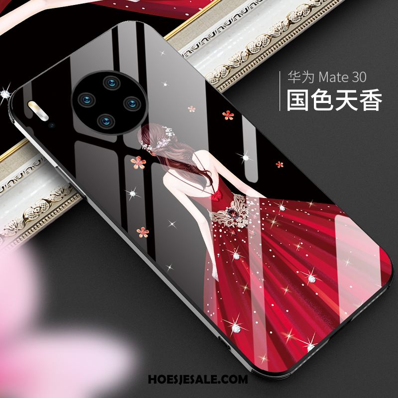 Huawei Mate 30 Hoesje Glas Anti-fall Dun Net Red Trendy Merk Sale