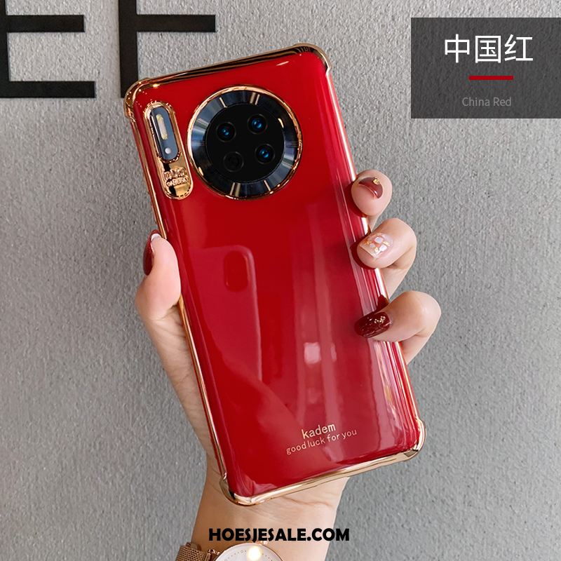 Huawei Mate 30 Hoesje Net Red Hoes High End Anti-fall Rood Winkel