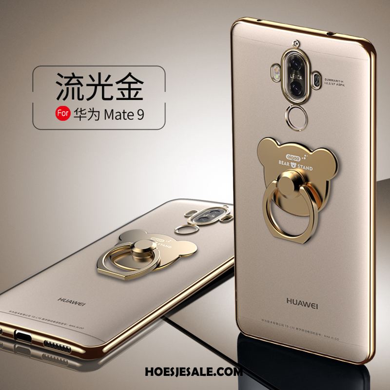 Huawei Mate 9 Hoesje Bescherming Anti-fall Zacht Goud Tempereren Online