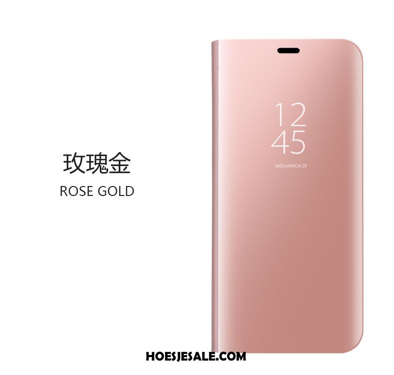 Huawei Mate 9 Pro Hoesje Mobiele Telefoon Roze Spiegel Clamshell Hoes Kopen