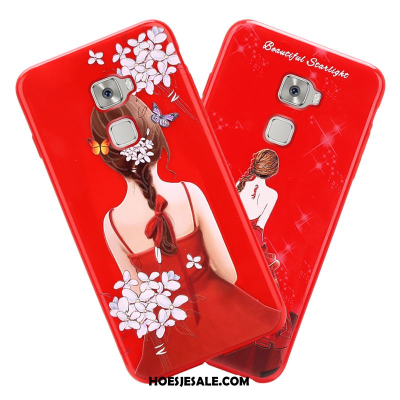 Huawei Mate S Hoesje Mobiele Telefoon Siliconen Hanger Hoes Anti-fall Winkel