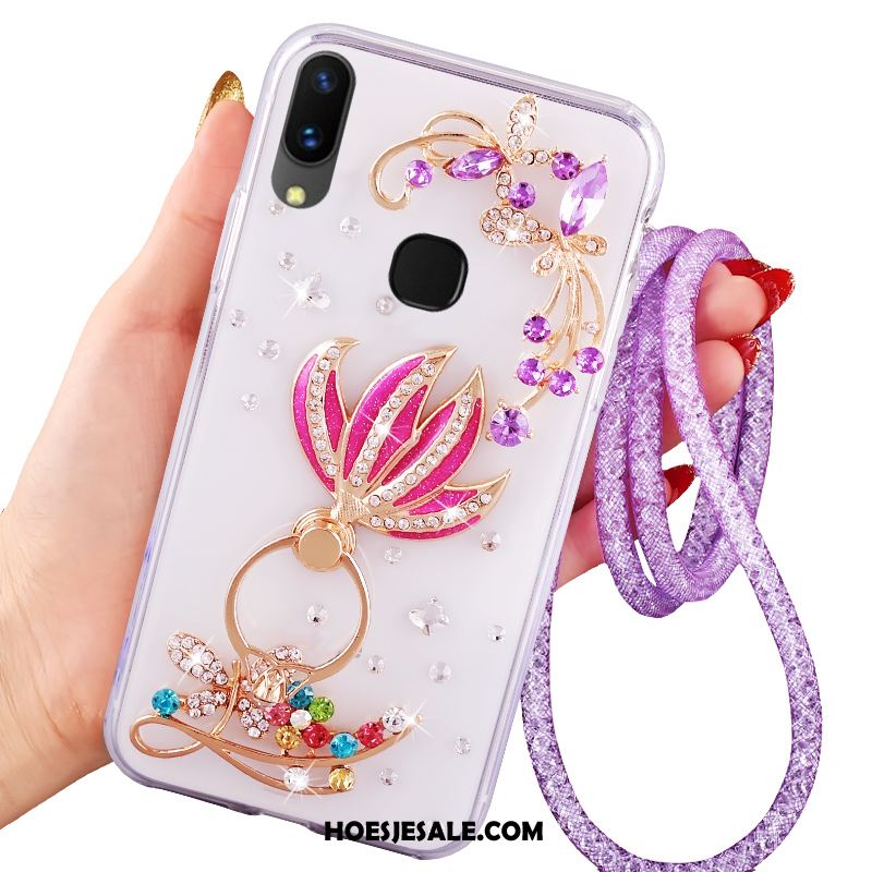 Huawei Nova 3 Hoesje Bescherming Mobiele Telefoon Anti-fall Met Strass Rood Sale