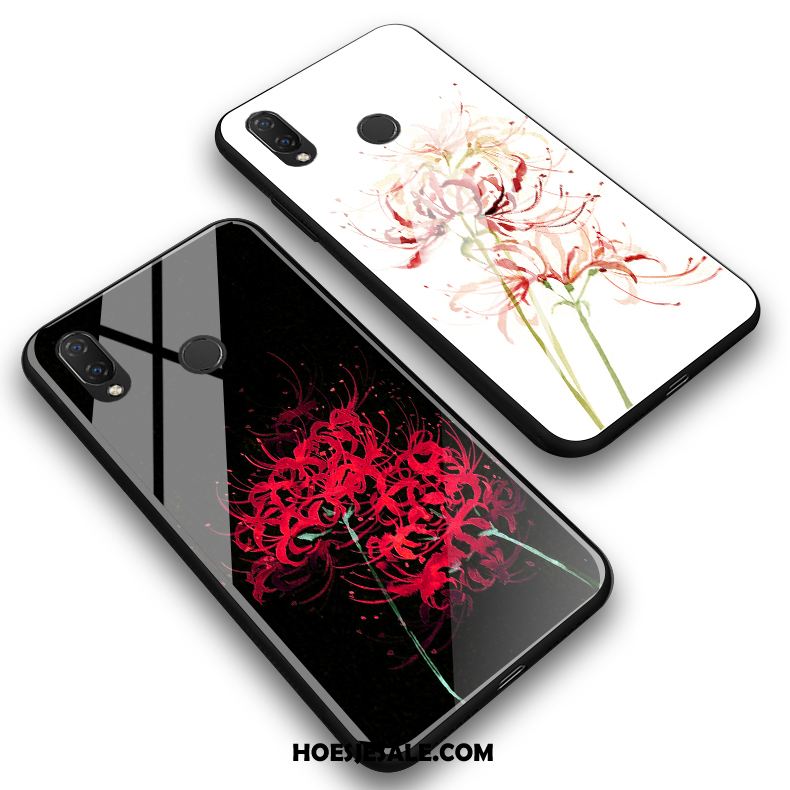 Huawei Nova 3e Hoesje Bloemen Hemming Siliconen Eenvoudige Chinese Stijl Sale