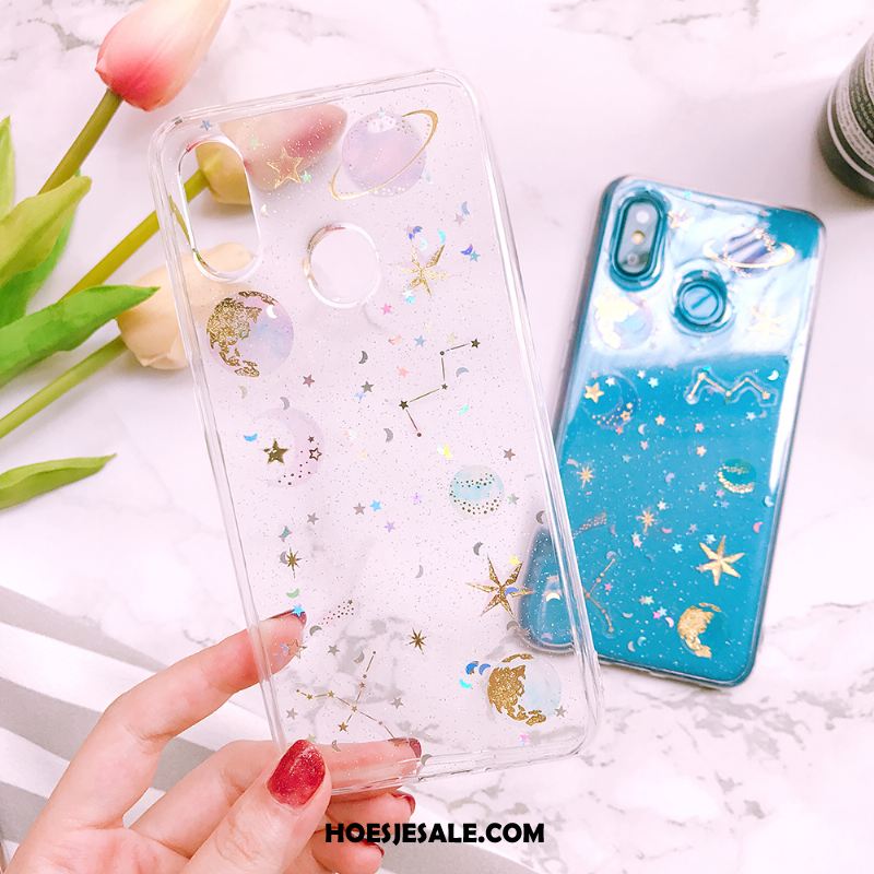 Huawei Nova 3e Hoesje Planeet Mobiele Telefoon Mini Zacht Blauw Kopen