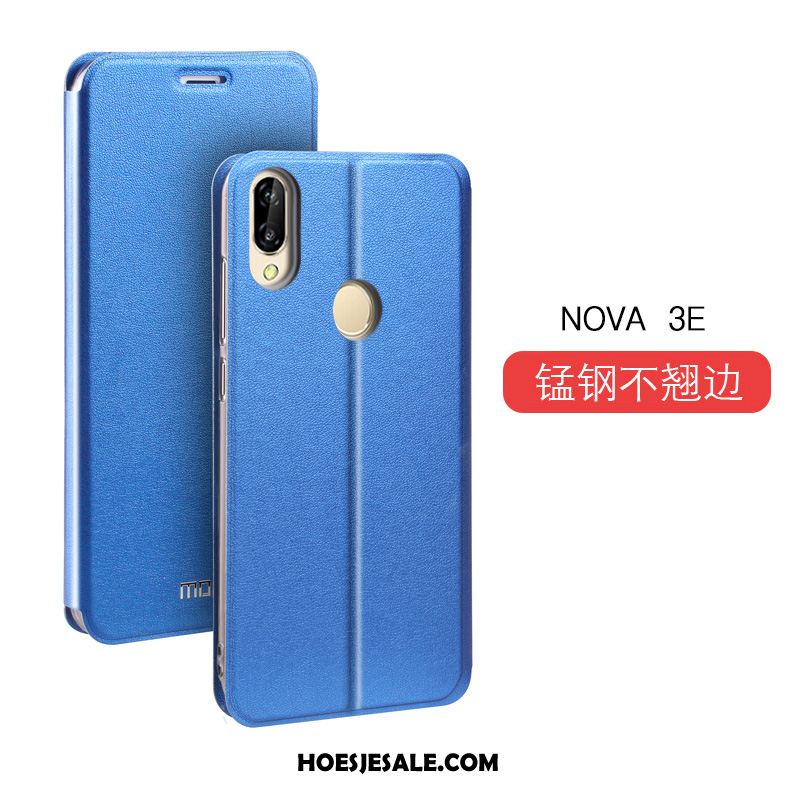 Huawei Nova 3e Hoesje Siliconen Anti-fall Zacht Blauw Mobiele Telefoon Aanbiedingen