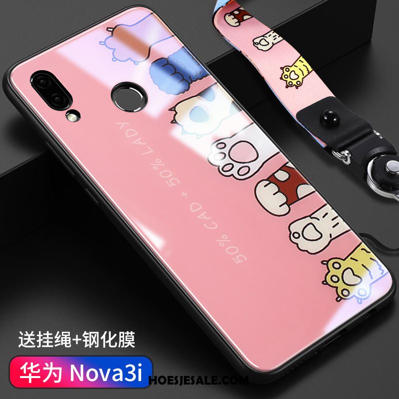 Huawei Nova 3i Hoesje Siliconen Hanger Hoes Nieuw Trendy Merk Korting