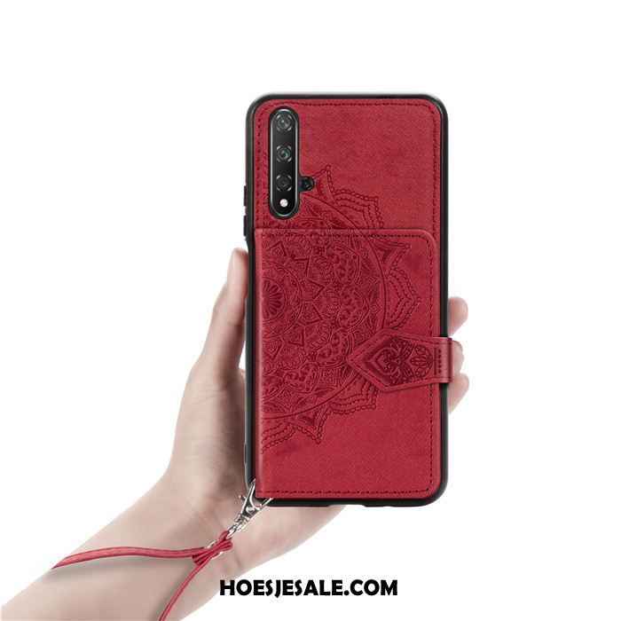 Huawei Nova 5t Hoesje Patroon Mobiele Telefoon Portemonnee Hoes Doek Kopen