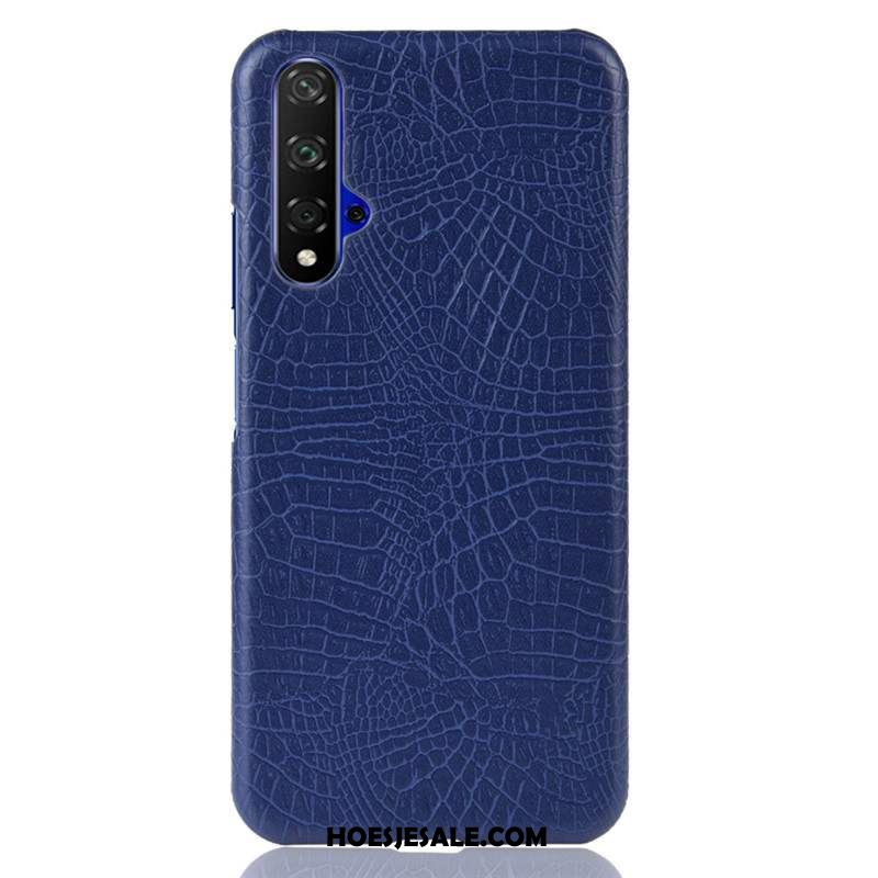 Huawei Nova 5t Hoesje Schrobben Blauw Lichte En Dun Hard Hoes Goedkoop