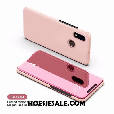 Huawei P Smart 2019 Hoesje Spiegel Hoes Anti-fall Mobiele Telefoon Leren Etui Kopen