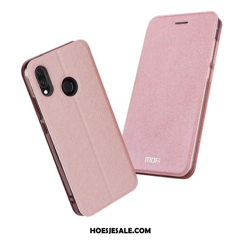 Huawei P Smart+ Hoesje Anti-fall Trendy Merk Leren Etui Eenvoudige All Inclusive Sale