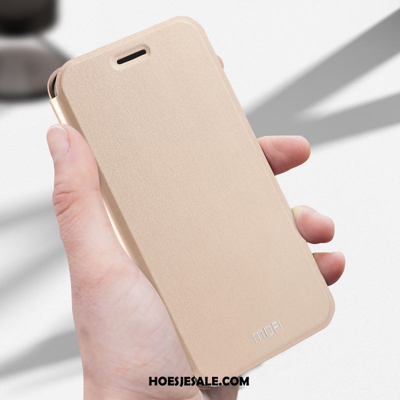 Huawei P Smart Hoesje Goud Leren Etui Mobiele Telefoon Goedkoop