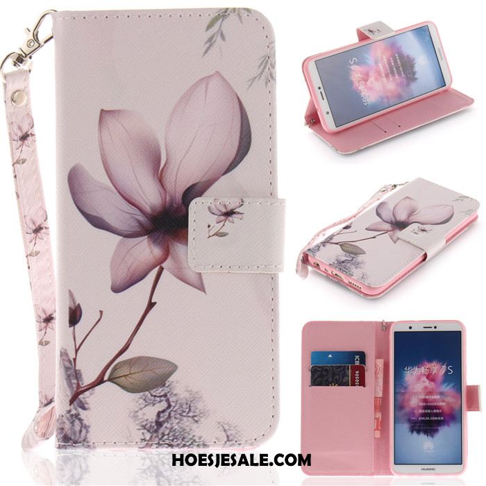 Huawei P Smart+ Hoesje Hanger Mobiele Telefoon Geschilderd Roze All Inclusive