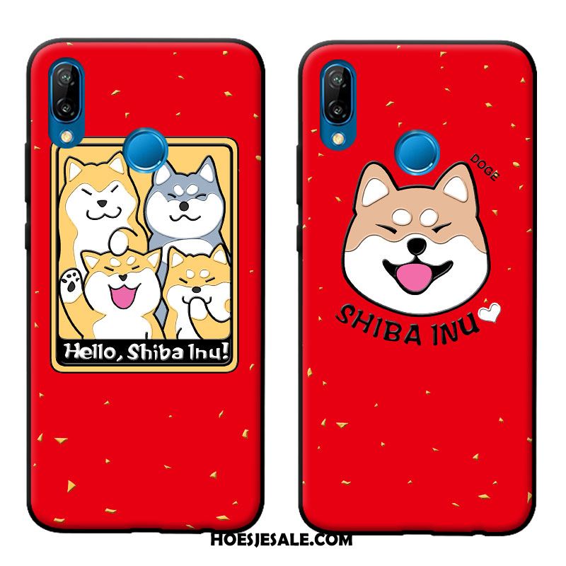 Huawei P Smart+ Hoesje Lovers Vreugdevol Mobiele Telefoon Hond Spotprent Aanbiedingen