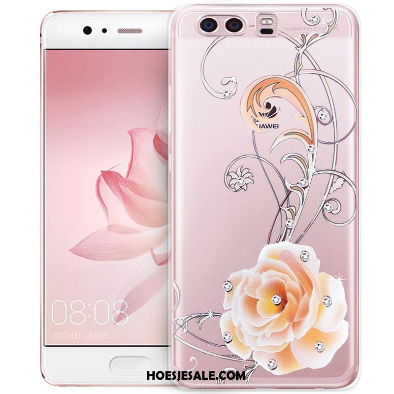 Huawei P10 Plus Hoesje Anti-fall Trend Doorzichtig Siliconen Met Strass Sale