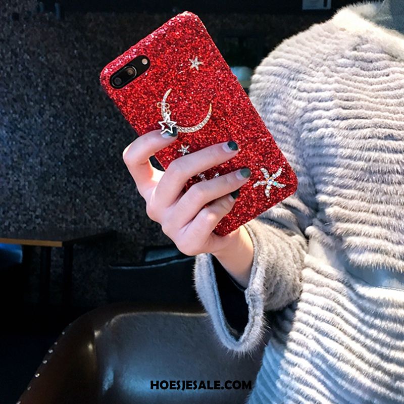 Huawei P10 Plus Hoesje Rood Mobiele Telefoon Hoes Met Strass Ster Aanbiedingen