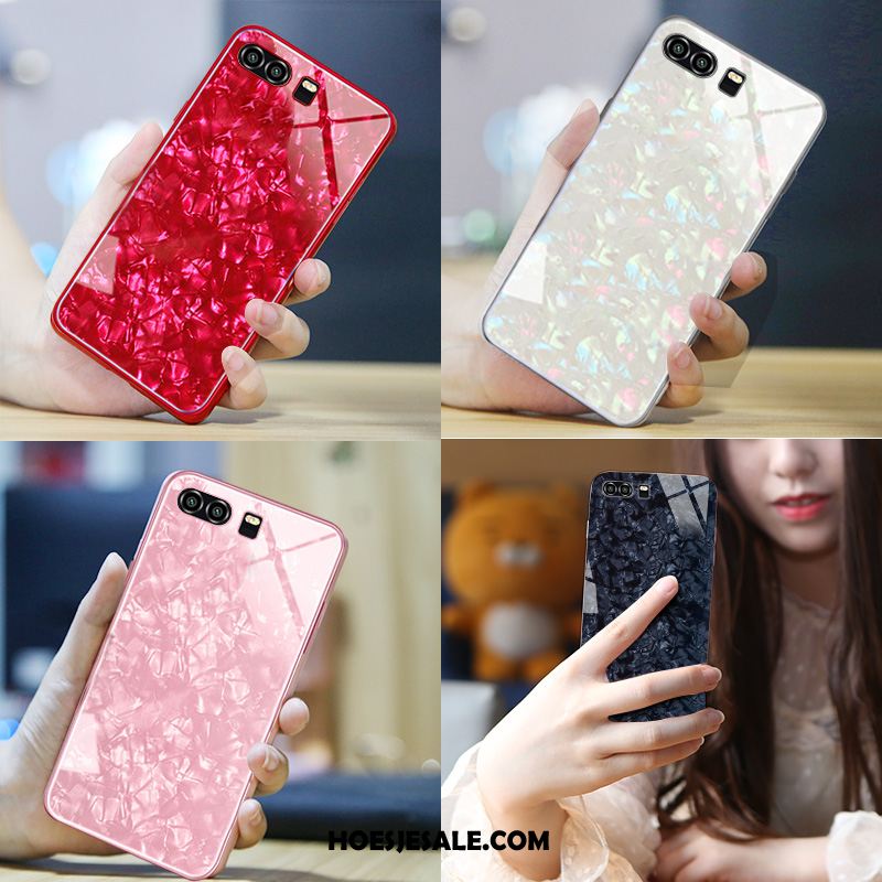 Huawei P10 Plus Hoesje Trendy Merk Schelp Glas All Inclusive Rood Kopen