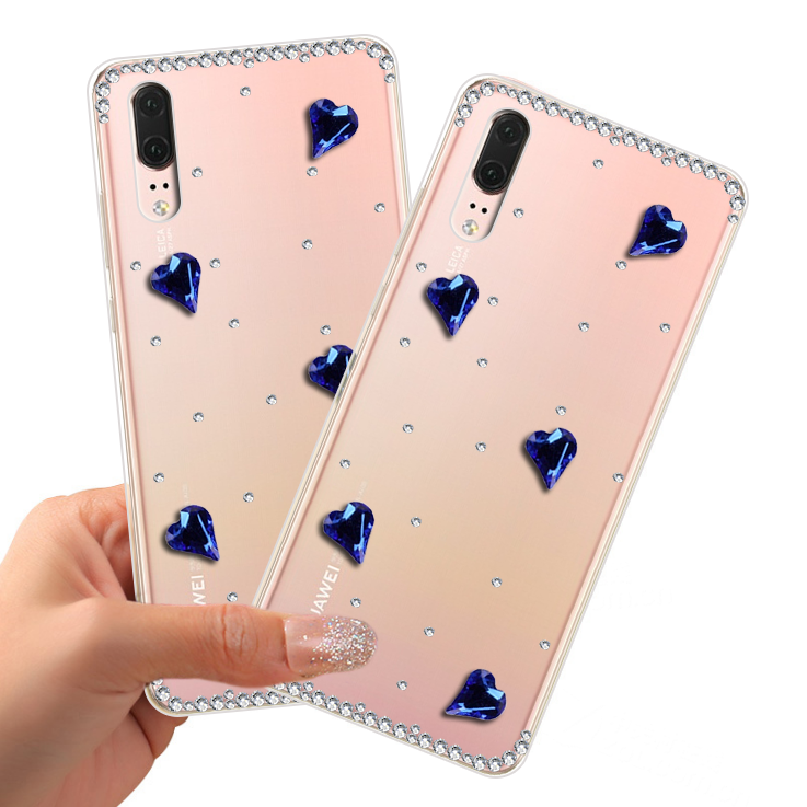 Huawei P20 Hoesje Mobiele Telefoon Trend Met Strass Hoes Siliconen Goedkoop