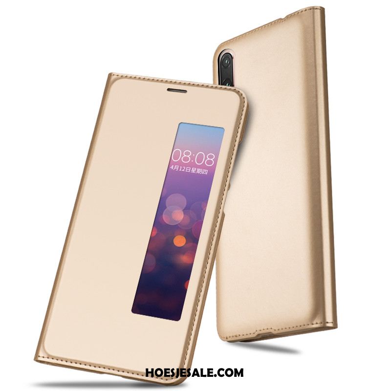 Huawei P20 Pro Hoesje Dun Persoonlijk Folio Goud Bescherming