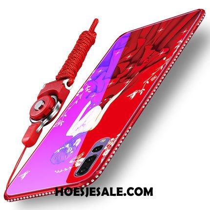 Huawei P20 Pro Hoesje Siliconen Rood All Inclusive Met Strass Hoes Korting