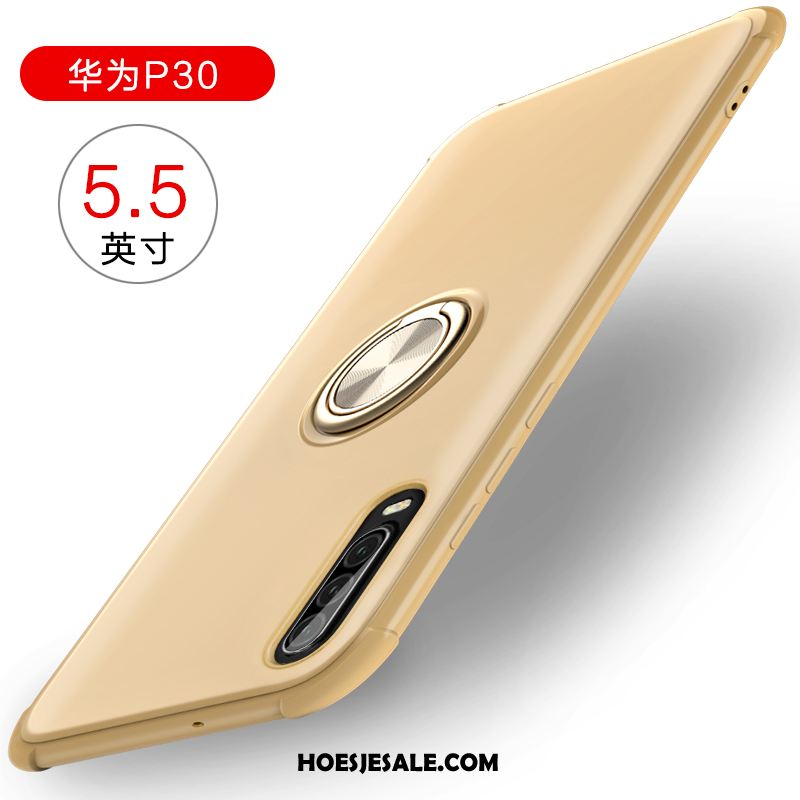 Huawei P30 Hoesje All Inclusive Bescherming Auto Scheppend Goud Goedkoop