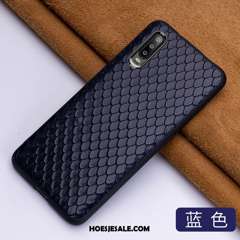 Huawei P30 Hoesje Anti-fall All Inclusive High End Leer Elegante Winkel