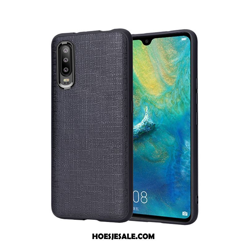 Huawei P30 Hoesje Pas Scheppend Echt Leer Anti-fall Leren Etui Online